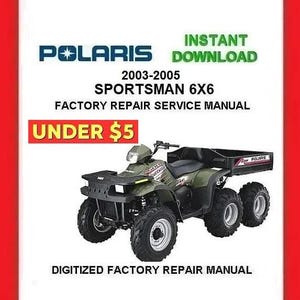 2003-2005 POLARIS SPORTSMAN 6X6 Factory Service Repair Manual pdf Download