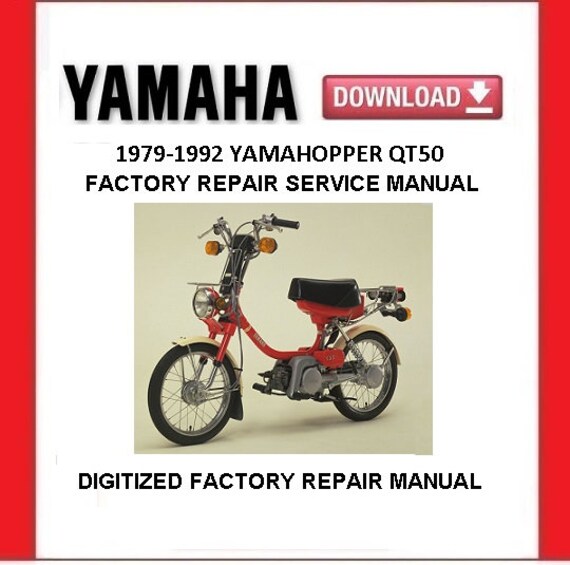 YAMAHA QT50 YAMAHOPPER 19791992 Factory Service Repair Manual Etsy UK