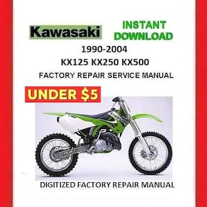 1990-2004 KAWASAKI KX125 KX250 KX500 Factory Service Repair Manual pdf Download