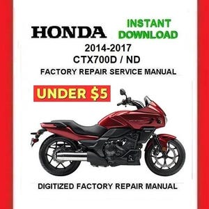 Pobierz instrukcję obsługi fabrycznej HONDA CTX700 D/ND z lat 2014–2017 w formacie PDF