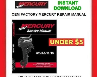 MERCURY Mariner 6hp 8hp 9.9hp 10hp 15hp 2 Stroke Service Manual pdf Download