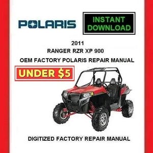 2011 POLARIS RZR900 XP 900 Factory Service Repair Manual pdf Download