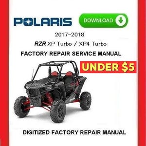 2017-2018 POLARIS RZR1000 EXP 1000 XP4 Werksservice Reparaturanleitung pdf Download
