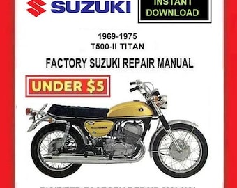 SUZUKI スズキ　T５００　整備説明書　T-4046 スズキ T500 整備説明書 - 日本二輪史研究会