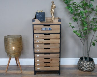 Tall Chest Of Drawers 9 Drawers Storage Unit