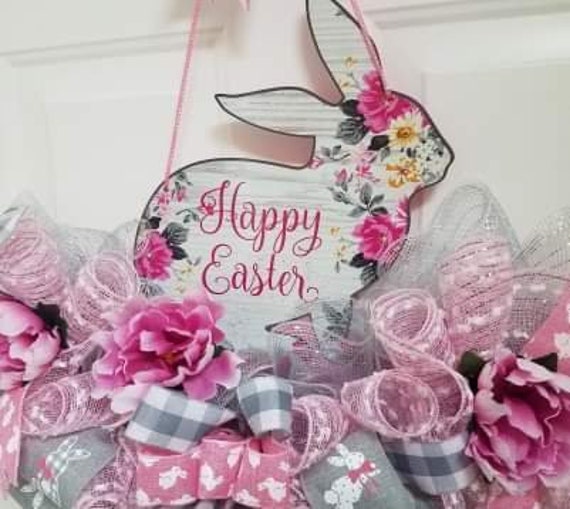 Spring and Everyday Wreath Religious Wreath Easter Wreath Silly Rabbit Easter is for Jesus Daisy Decoration Seasonal Indoor Jesus Wreath