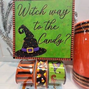 DIY Wreath Kit, Witch Wreath Kit, Candy Corn Wreath Kit, DIY Wreath, Craft Kit, Halloween Kit, Halloween Wreath, DIY Witch Wreath