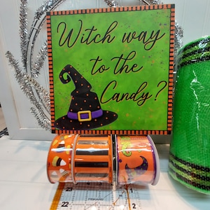 DIY Wreath Kit, Witch Wreath Kit, Candy Corn Wreath Kit, DIY Wreath, Craft Kit, Halloween Kit, Halloween Wreath, DIY Witch Wreath