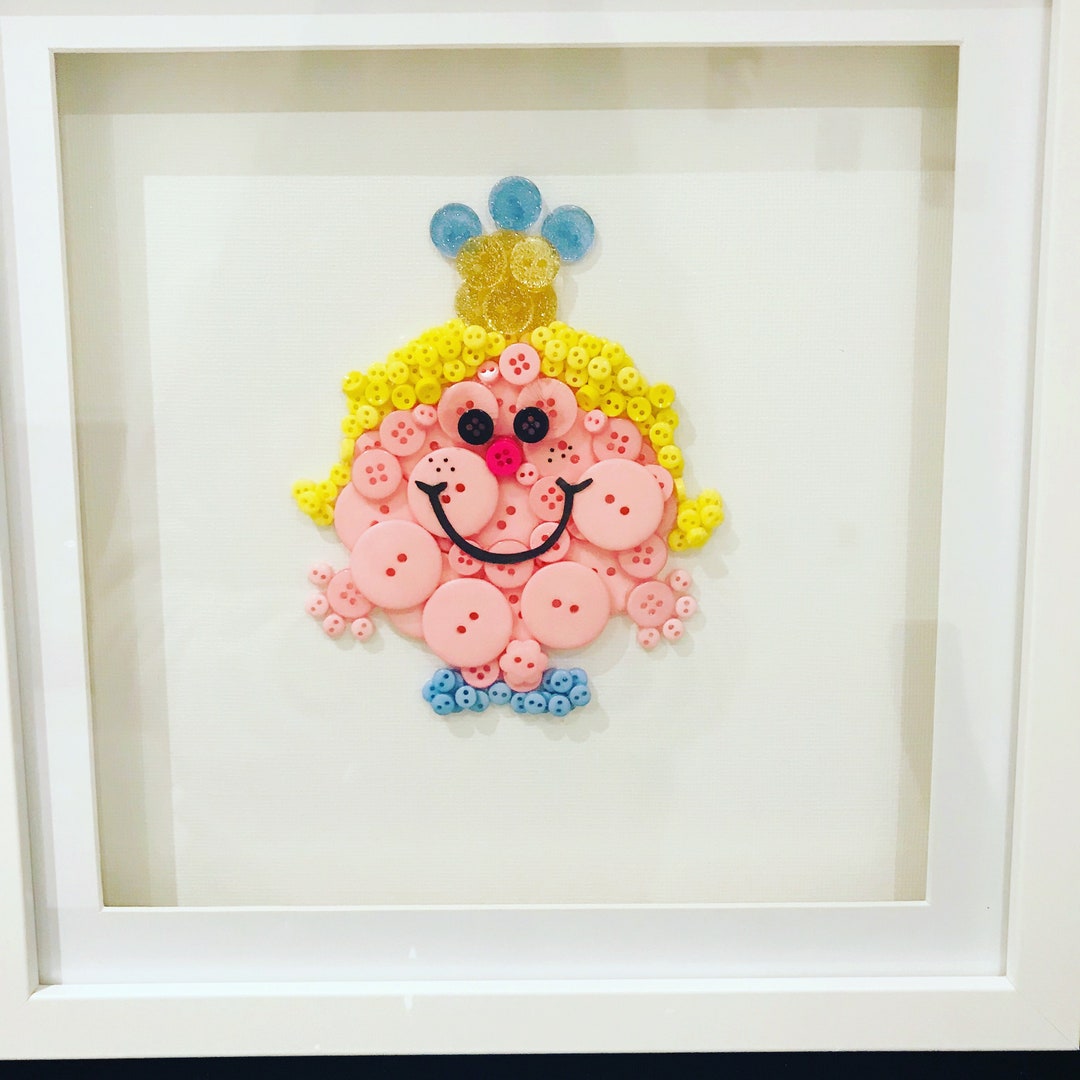 Pre Made Button Art - Ready to Be Personalised - Etsy