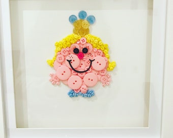 Pre Made button Art - Ready to be personalised