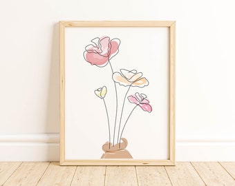 Floral - Minimalist Art Print