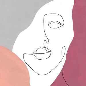 Portrait Abstract & Line Art Print image 3