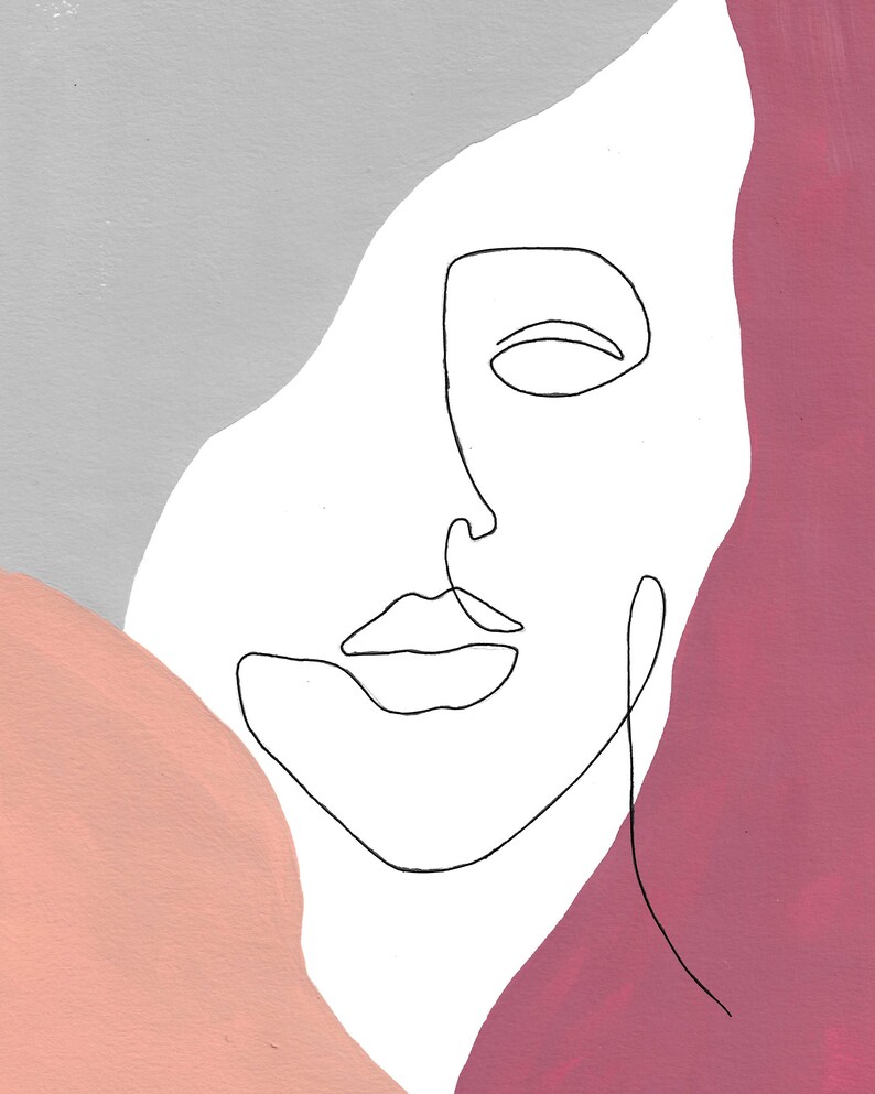 Portrait Abstract & Line Art Print image 3