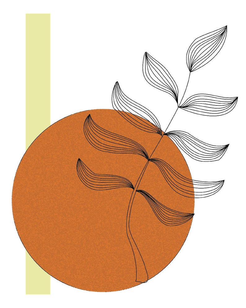 Sun Abstract & Line Art Print image 2