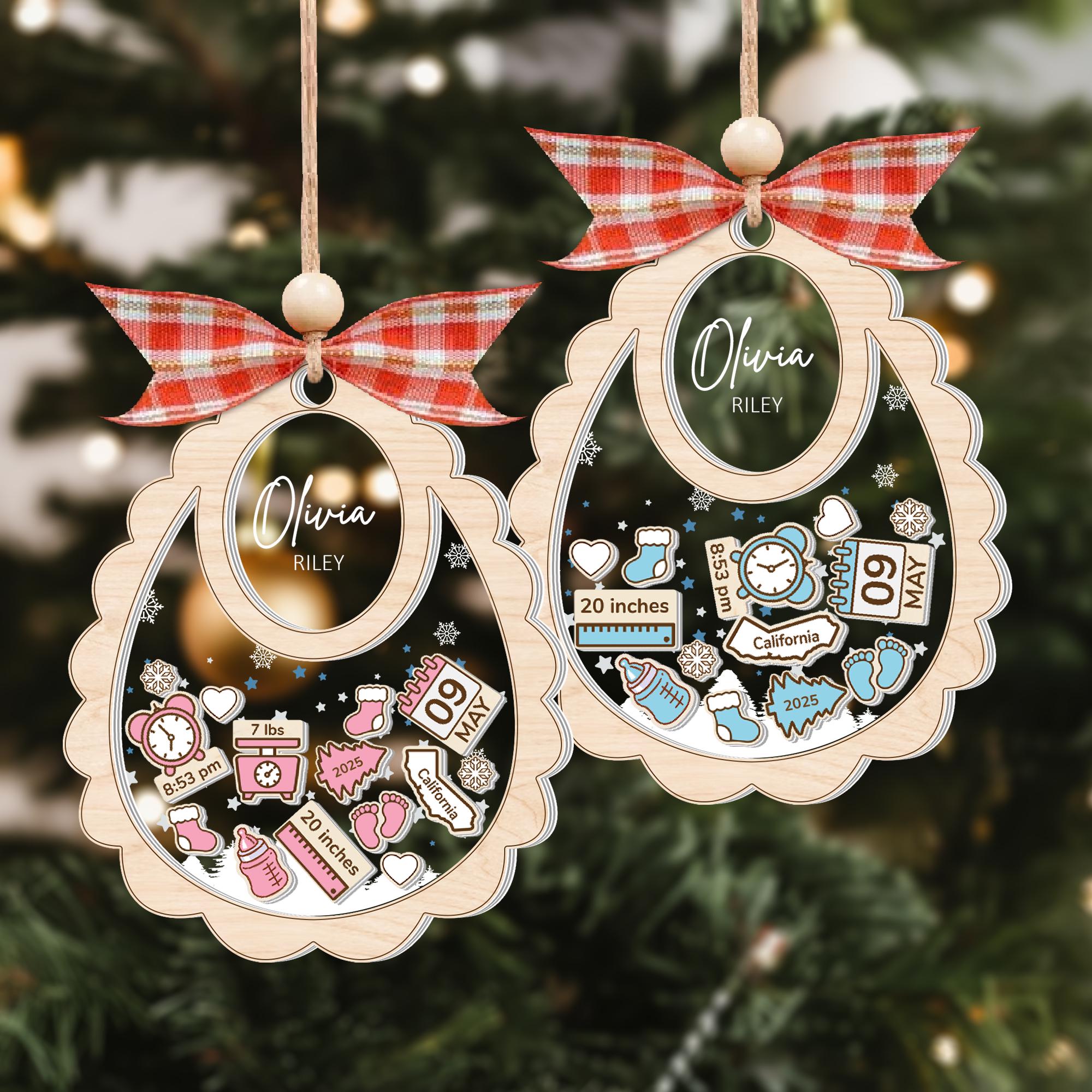 赤ちゃんの初めてのクリスマスオーナメント、赤ちゃんの初めての