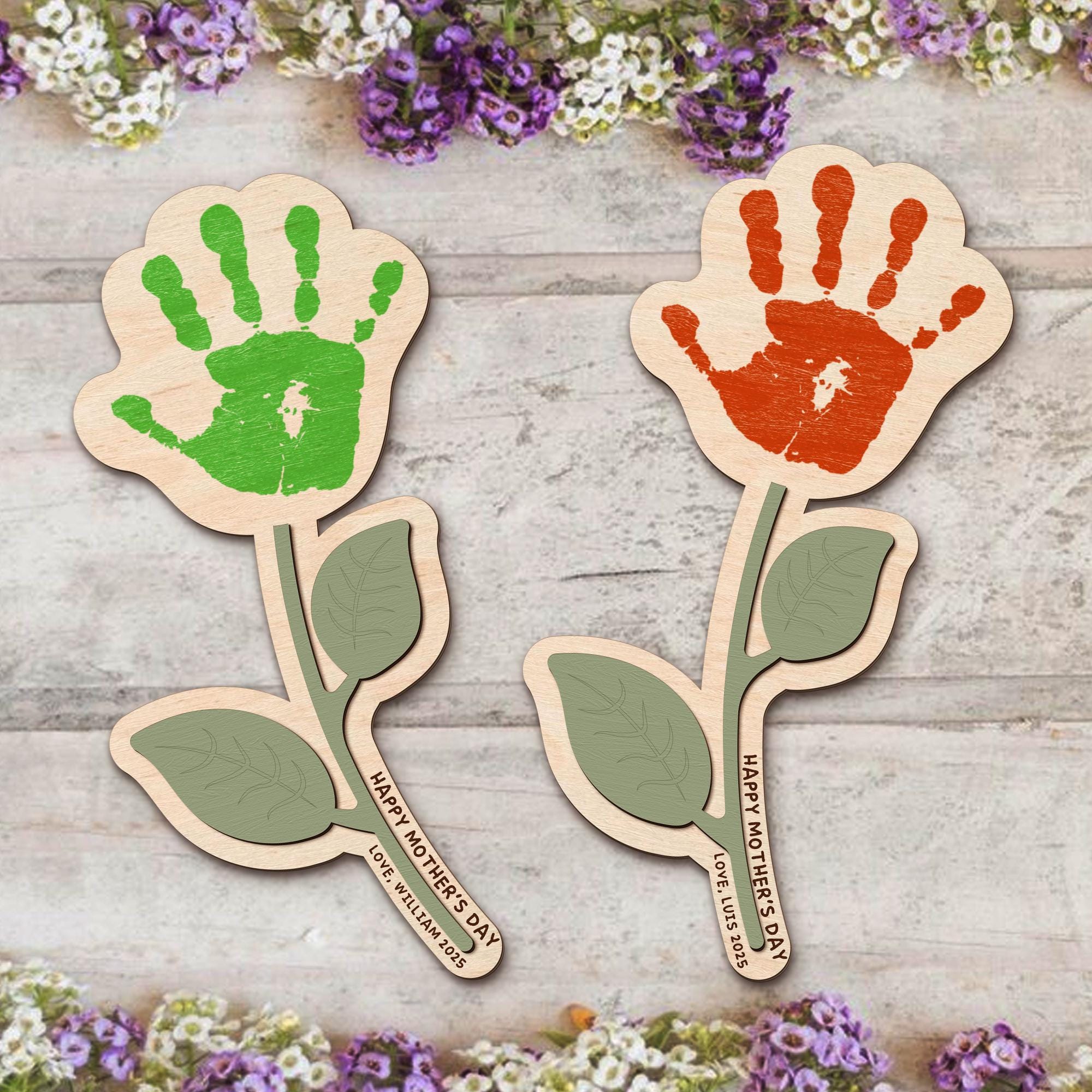 Handprint Flowers - Etsy Canada Handprint Flowers - Etsy Canada