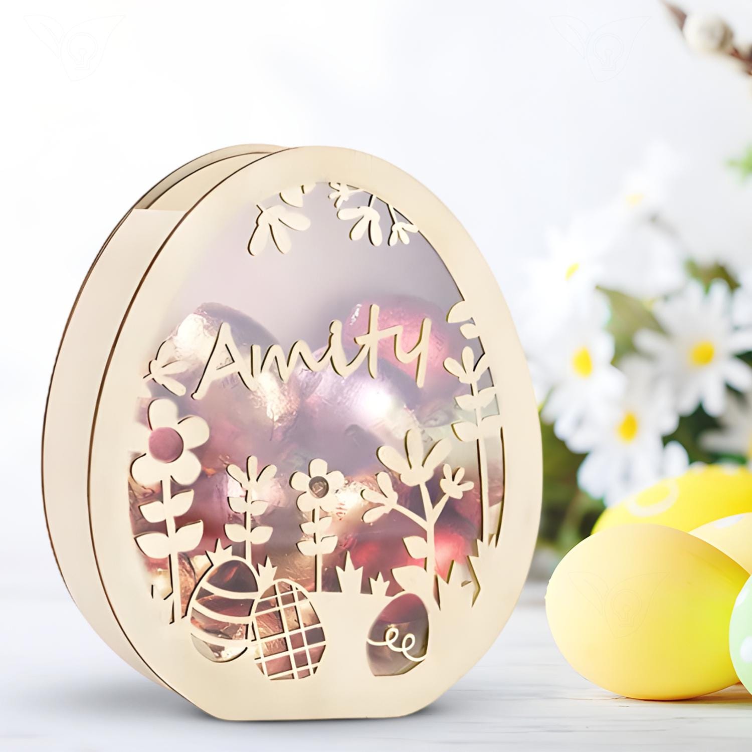 Personalised Easter Egg Drop Box, Custom Easter Bunny Box, Easter ...