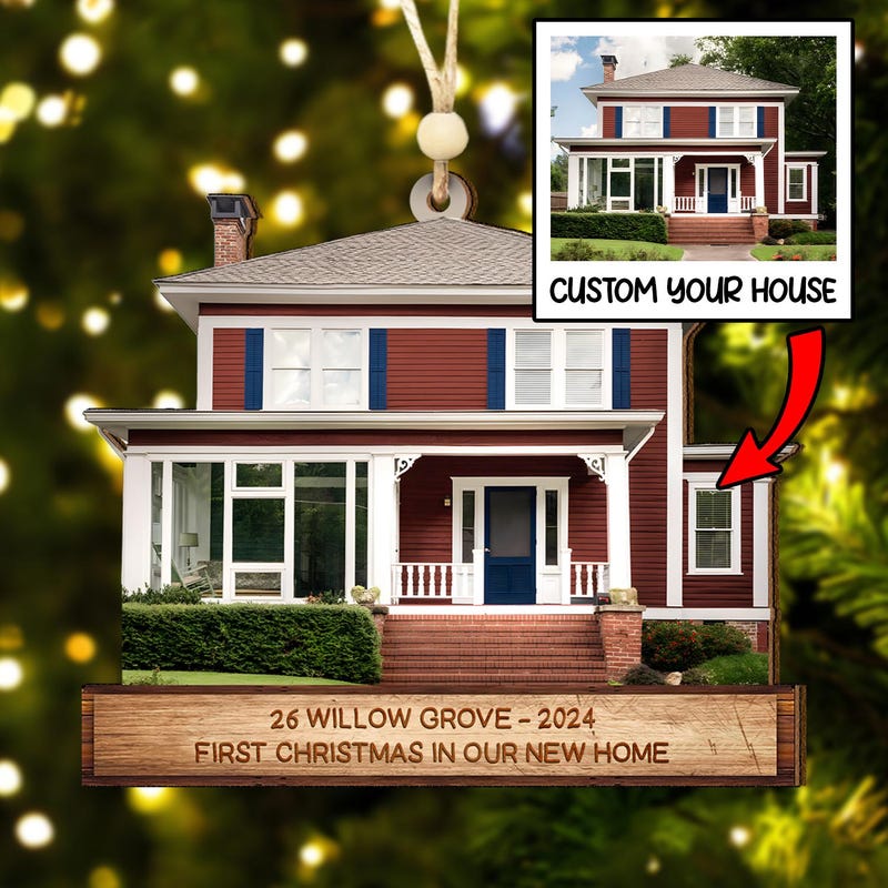 Custom House Ornament - Etsy