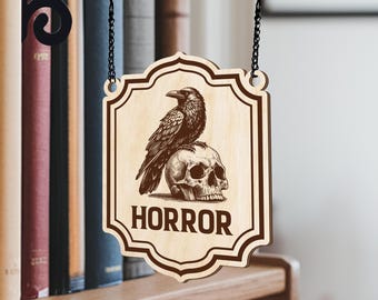 Letreros personalizados para librerías, regalo de BookTok, separadores de géneros literarios, organizadores de biblioteca, regalo para amantes de la lectura, regalo literario personalizado, decoración de estanterías