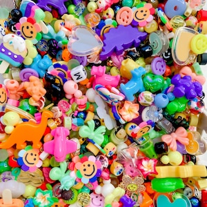 Rainbow Bead Confetti | DIY Bead Kit | Make Your Own Bracelet | Assorted Kawaii  Kidcore Bead Soup | Colorful Mystery Trendy Kandi Bead Mix