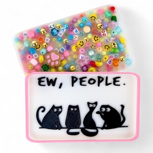 Cat Lover &quot;EW, People&quot; Picky Party Pad™ and Tray - Satisfy Your Urge to Pick, Pop and Peel Picky Pad