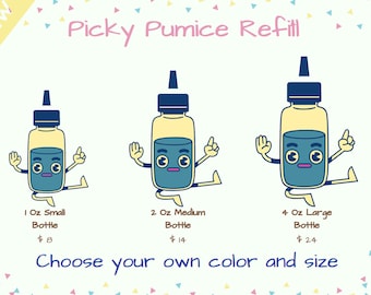 Picky Party Paint Refills Small (1 oz) to XXL (8 oz)