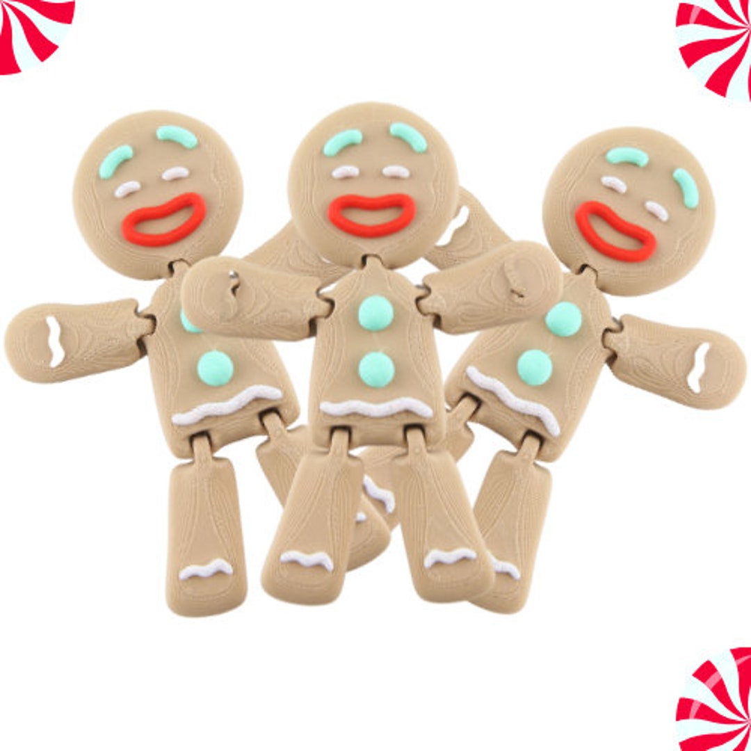 Bundle of 3 (THREE) Gingerbread Man Ornament Fidget - Etsy