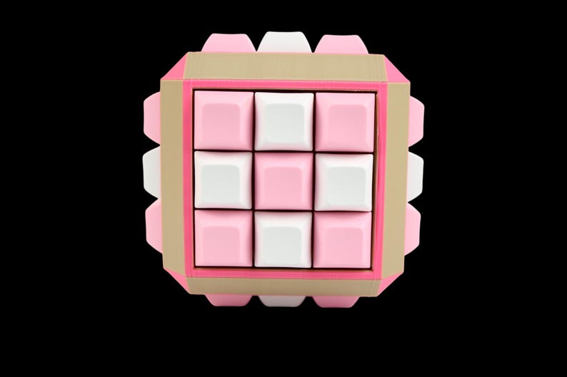 Square Key Fidget XL SQUARE Cube Fidget 54 Key Caps - Clicky Fidget - Etsy