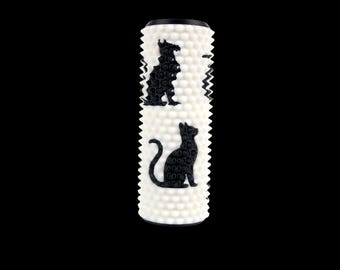 Stimmy Stick Black Cat DESIGNS -SOFT SPIKES - Sensory Pain Stim  Roller with Soft spikes for Focus and Grounding