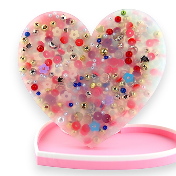 Heart Picky Party Pad™ and Tray - Satisfy Your Urge to Pick, Pop and Peel Stress-Free! Anxiety Relief