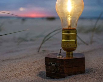 Led Travel-Gadget BEACH Lamp TIMEBULB | Usb Rechargeable Battery wireless | backpacker van hiking picnic outdoor | Qi charging cordless Gift