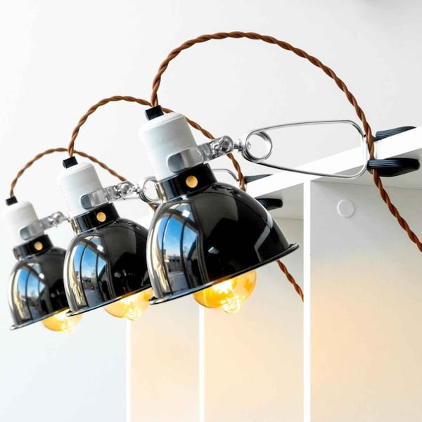 Luz de estante LED TIMEBULB Lámpara de abrazadera / Ikea Kallax Billy Expedit Fabric Cable Spot / Mini consola de rack / Aparador Metal Shade Home Bar Regalo