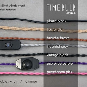 Fabric Light Pull | Custom Fitted Ready Wired Cloth Cord | Lamp Cable + Switch | DIY Repair Kit | Multi Color | Drilled 2 pin 0.75mm2 Copper