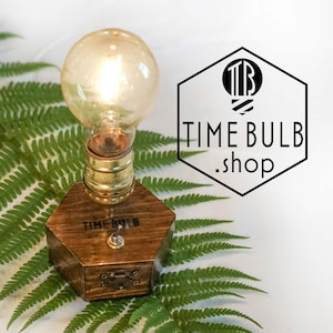 Led Usb Rechargeable Table Lamp TIMEBULB | wireless charging accu terrace garden dinner decoration | Qi Charger Vintage Industrial Home Gift