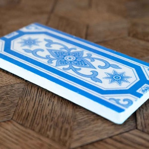 Real Antique Art Nouveau Coaster Set | Genuine Porcelain Ceramic Table Tile Coasters | French German 1900 Tableware Tiles | Tea Home Gift | Protect your table from hot desserts, dirt and scratches.