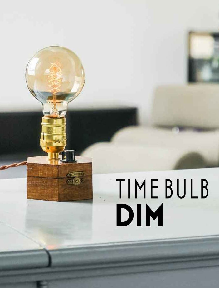 Lampe de table à intensité variable TIMEBULB Dim Interrupteur à