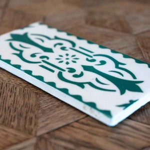 Real Antique Art Nouveau Coaster Set | Genuine Porcelain Ceramic Table Tile Coasters | French German 1900 Tableware Tiles | Tea Home Gift | Protect your table from hot desserts, dirt and scratches.