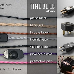 Fabric Light Pull DIY Kit | Lamp Cable +Plug +Switch | Custom Fitted Ready Wired Drilled Cloth Cord | Bulk Ware Scale Price | Crafting Gift