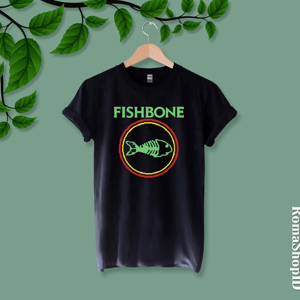 Fishbone Shirt klassisches Vintage Fischgräte T-Shirt Amerika Rock Musik Band Ska Punk Angelo Moore Unisex