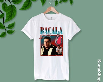 BACALA t shirt for men and women - THE SOPRANOS Homage T Shirt, Sopranos shirt, Gangster t shirt - Black White