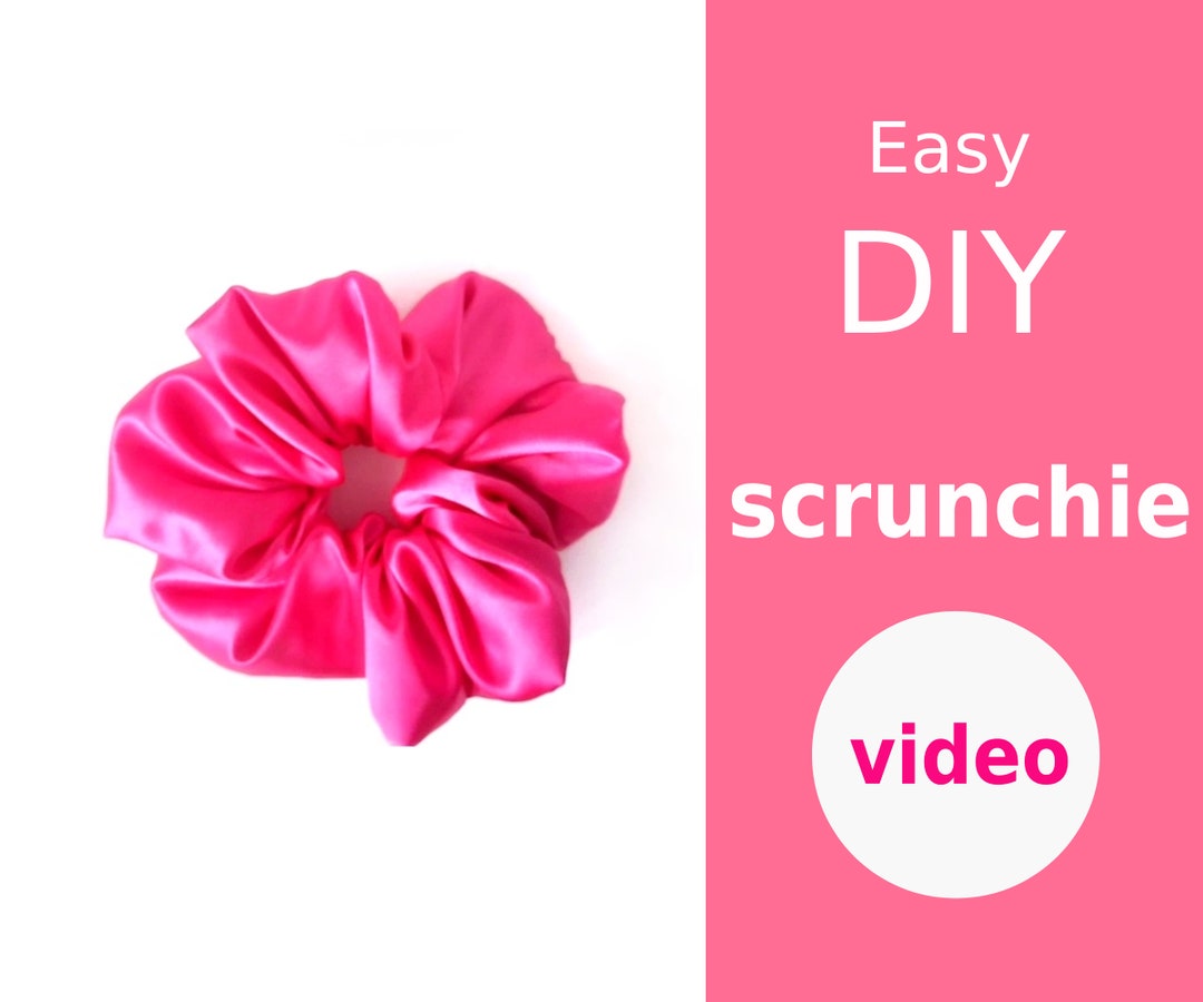DIY Scrunchie, Scrunchie Sewing Pattern, Master Class, Scrunchie ...