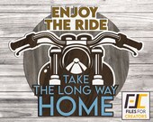 Motorcycle svg dxf files. Cnc files for wood. wall art, decal template for cnc cutting. Vector model.