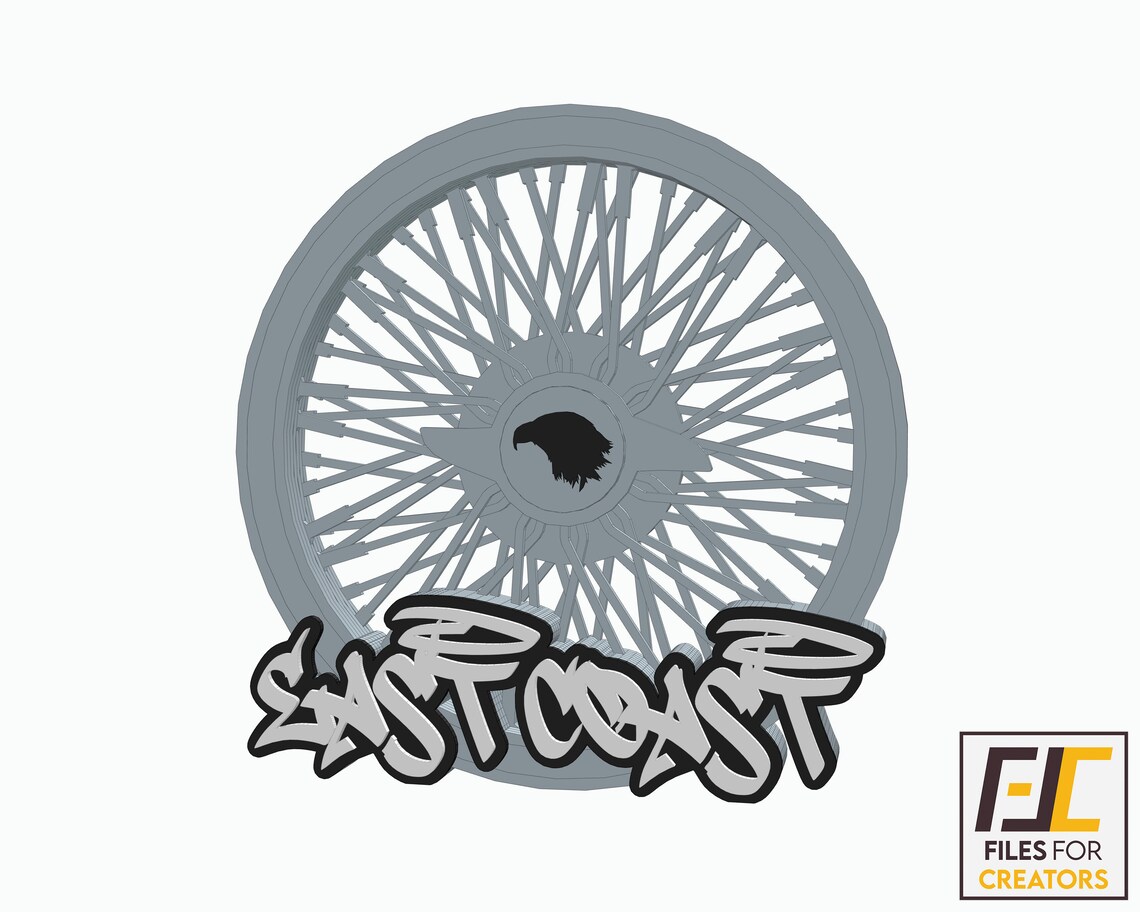 Low Rider Rim Laser Cut File: East Coast, West Coast SVG DXF (digital ...