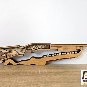 Escena de caza de patos corte láser SVG, archivo DXF - Descarga instantánea para proyectos y manualidades de carpintería DIY
