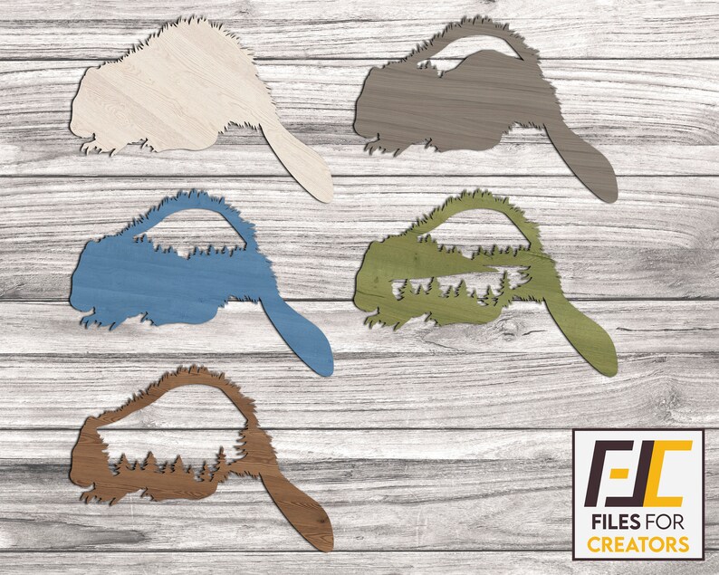 Beaver Laser Cut File, CNC Wood Wall Art (svg, Dxf, Eps, Ai, Pdf) - Etsy