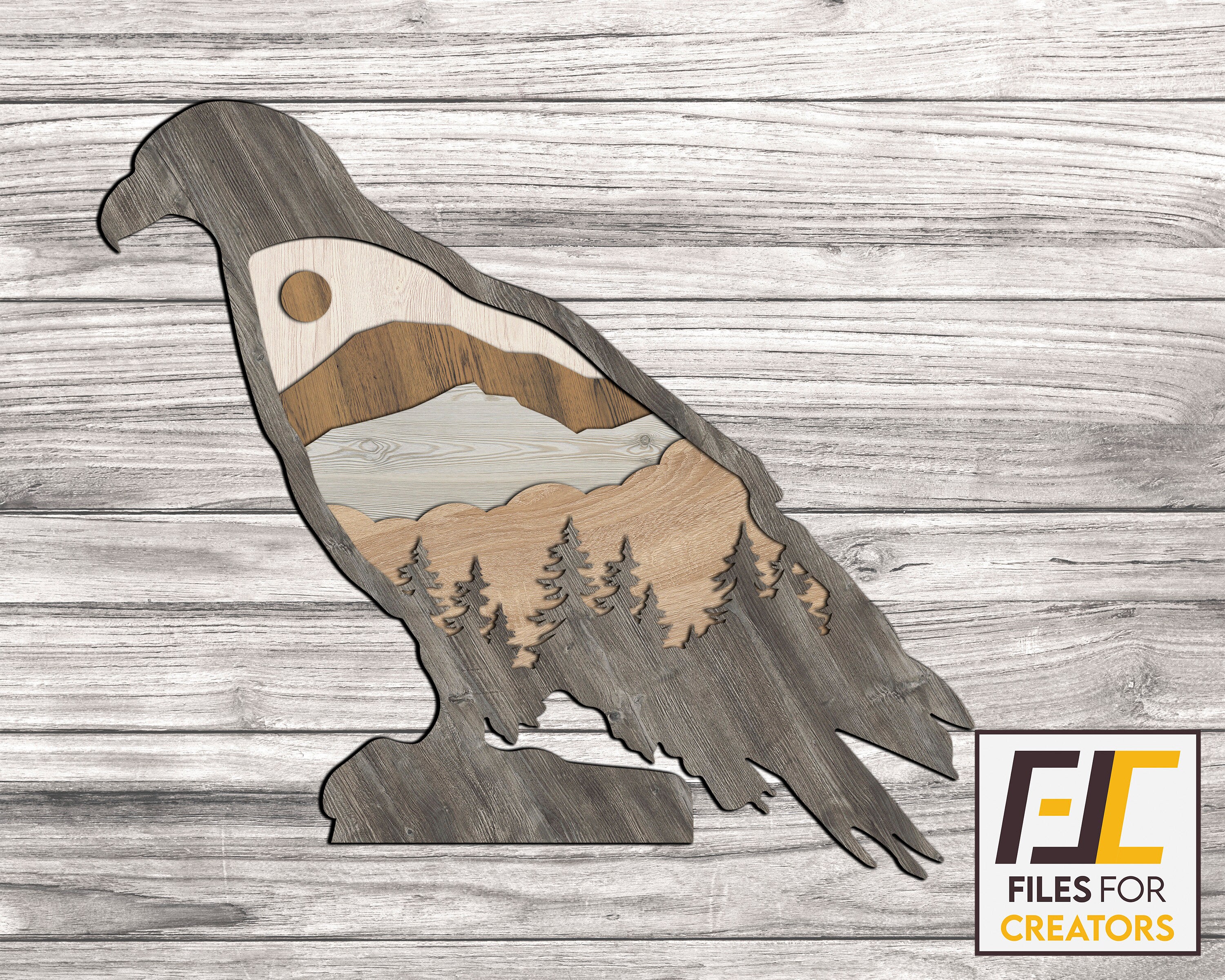 Eagle Laser Cut, Svg Dxf Files. Cnc Files for Wood. Wall Art, Decal ...