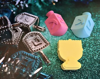 Hanukkah Gift for Kids Menorah Dreidel Sidewalk Chalk - Chanukah Party Favor, Jewish Holiday Celebration, Allergy Friendly Hanukkah