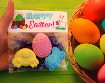 EASTER Sidewalk Chalk - Easter Basket Stuffer, Easter Egg Hunt, Easter Bunny Gift for Kids, Non Edible Easter, Easter Party Favor