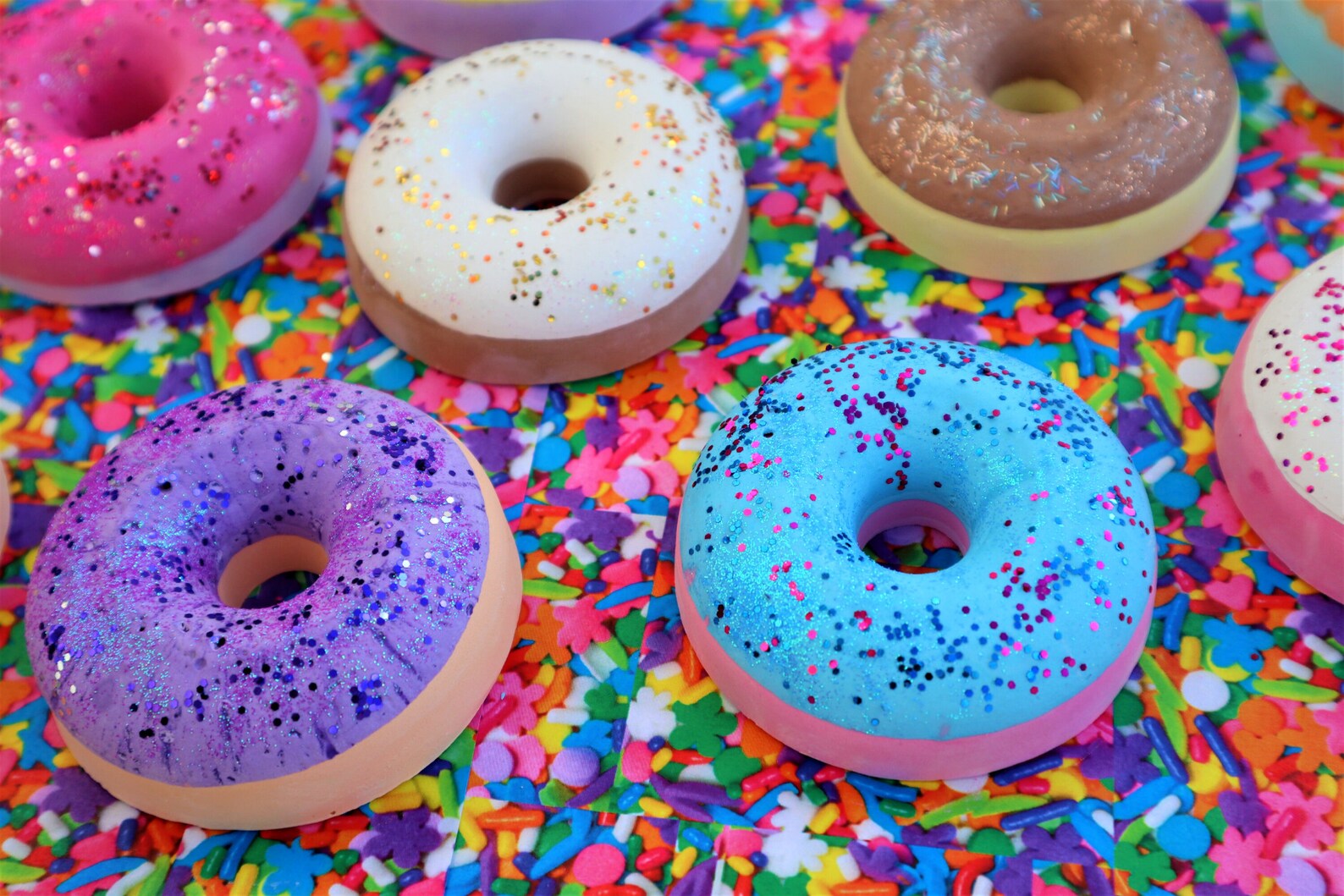 JUMBO Donut Sidewalk Chalk Sprinkles Donut Theme Birthday Etsy
