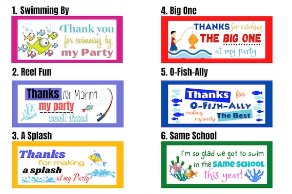 Gone Fishing Fish Sidewalk Chalk Party Favors Summer Birthday Party Gifts  for Kids, First Birthday, the Big One, End of Year Class Gift 